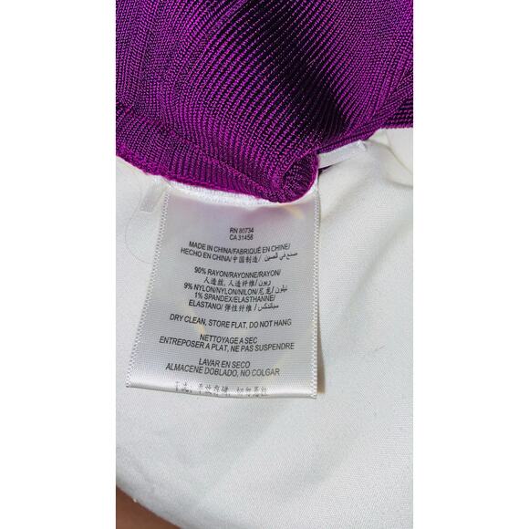 Strapless Herve Leger Bodycon size XS, 
Style HLTD6253 Magenta - Picture 9 of 11